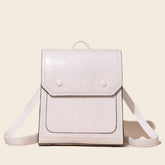 Retro Cover Type Oil Wax Leather Backpack - Shah S. Sahota